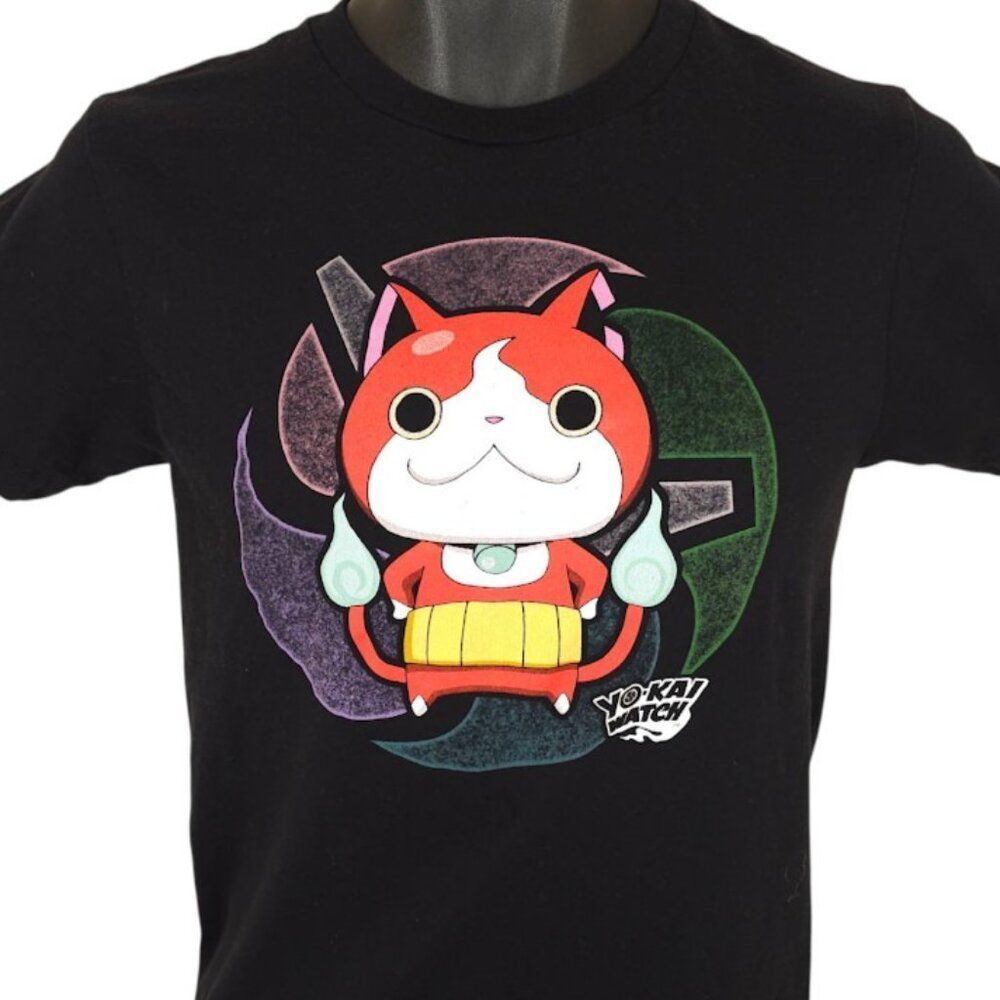 Yo-Kai Watch T Shirt Mens Size XS Black Video Game Japanese Manga Series